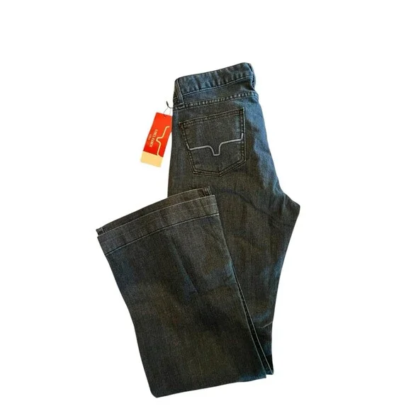 Kimes Ranch Jeans Womens Lola NWT SZ 8X30 Blue Flare Trouser Cuff 2331 - Picture 7 of 7